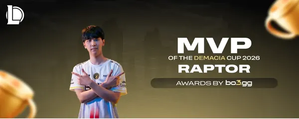 Raptor gana el MVP de la Demacia Cup Global Invitational 2026