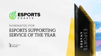 Esports Charts nominated for Esports Supporting Service of the Year
